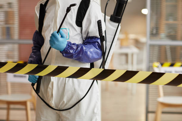 Professional Sewage Cleanup technician working in Macedonia, OH